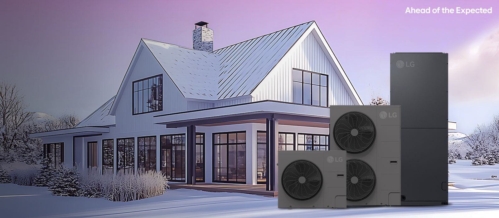 LG Cold Climate Heating Systems for Homes - Energy Efficient Heating & Cooling Solutions for Snowy Weather.