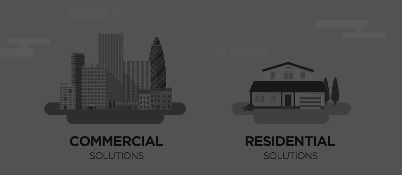 Comparison between commercial and residential solutions.