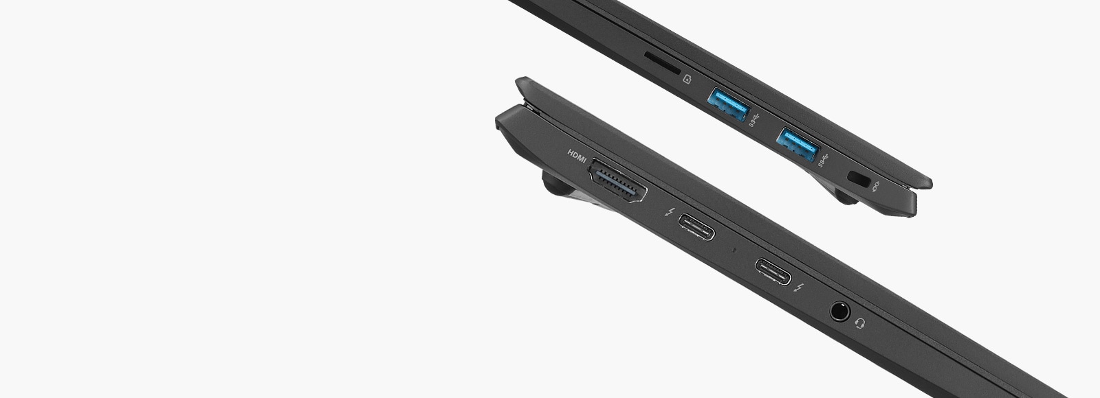 It shows the side part of the gram to show the Thunderbolt™ 4 ports.