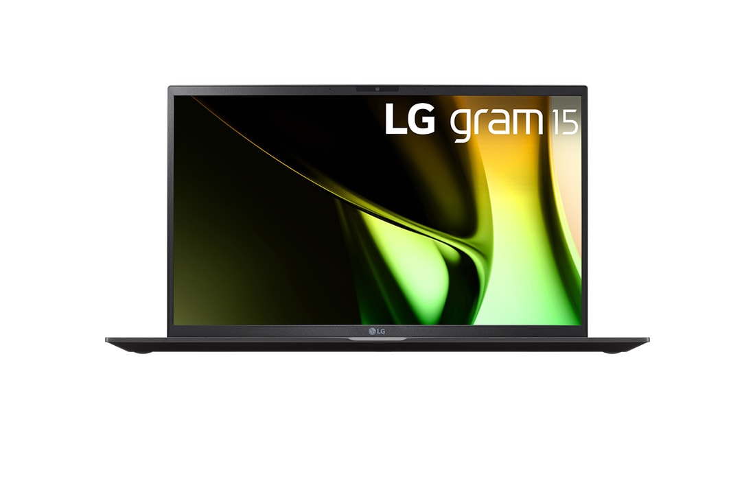 LG gram 15” | Ultra-lightweight | FHD Anti-glare IPS display | Intel® Core™ Ultra 7 Processor, Front view, 15Z90S