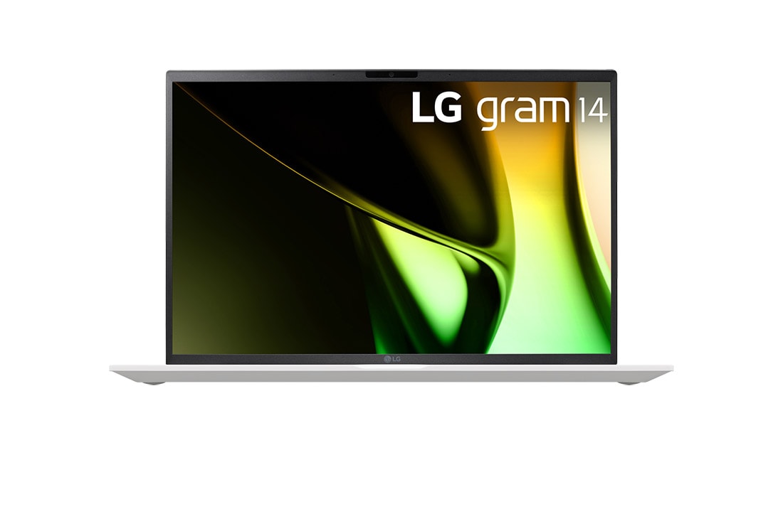 LG gram 14” | Ultra-lightweight | 16:10 Anti-glare IPS display | Intel® Core™ Ultra 7 Processor, Front view, 14Z90S