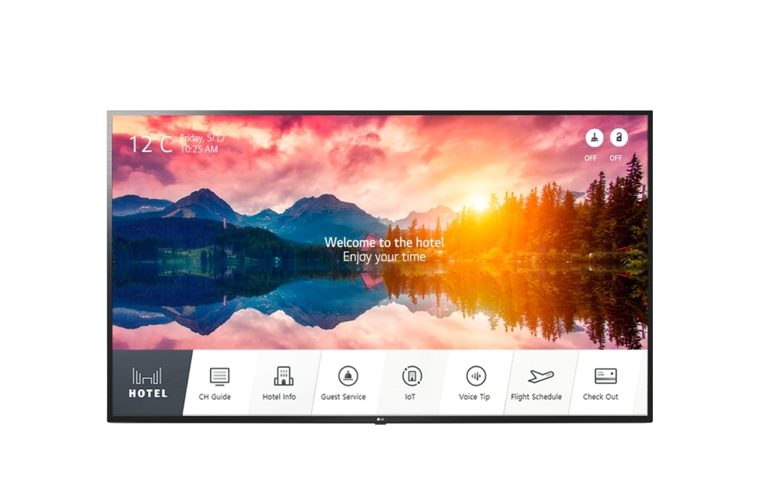 LG 4K UHD Hospitality TV with Pro:Centric Direct, Front view with infill image, 43US660H (NA)