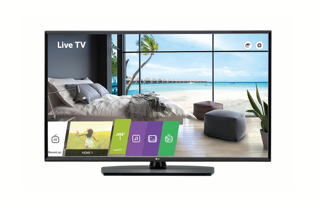 LG Essential Commercial TV with 4K Active HDR, Front view with infill image, 50UT343H (NA)