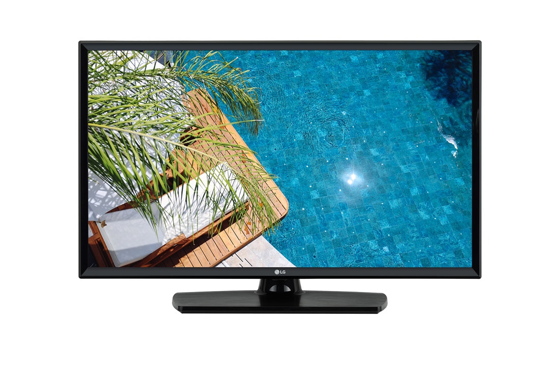 LG Essential Commercial TV with Commercial Grade Stand, Front view with infill image, 32LN340H (NA)