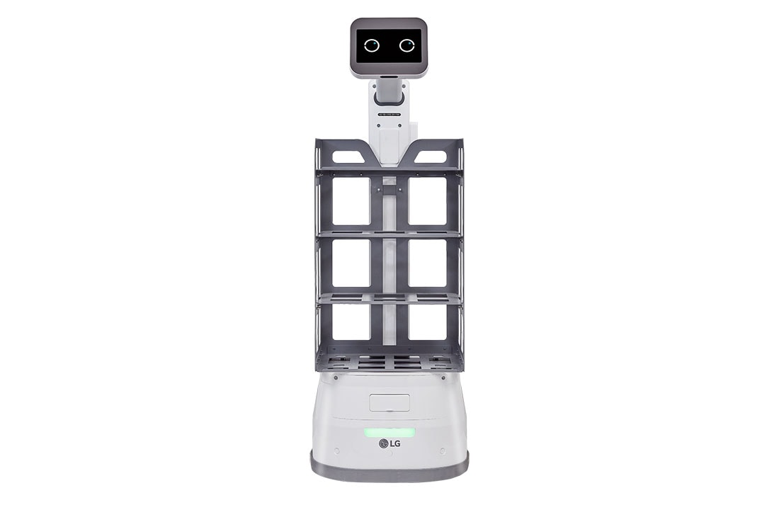 LG CLOi CarryBot that increase work efficiency, front view, LDLAXBT10