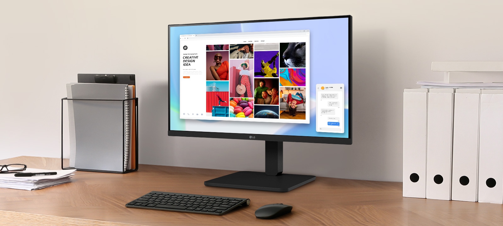 LG Full HD (1920x1080) monitor with IPS technology