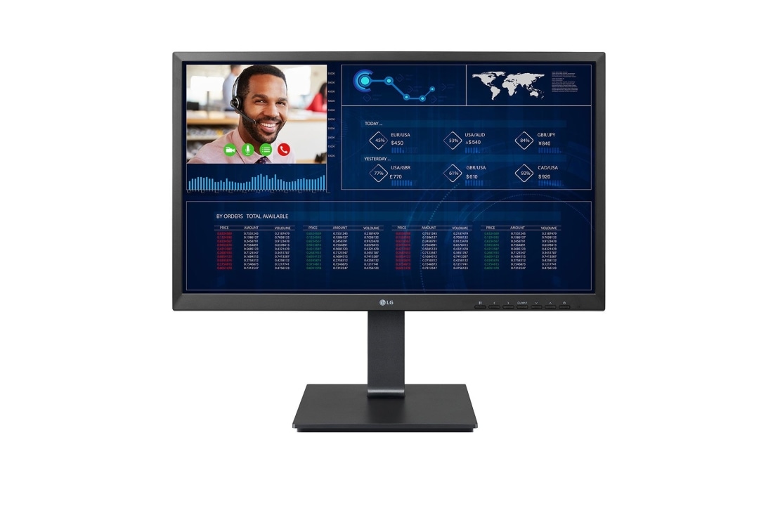 LG 23.8'' Full HD All-in-One Thin Client, front view, 24CN650N