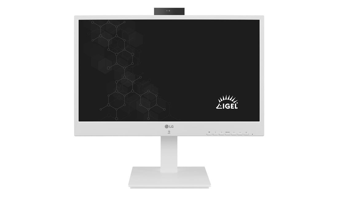 LG 24'' All-in-One Thin Client for Healthcare with Webcam & Speaker, front view, 24CR671IK