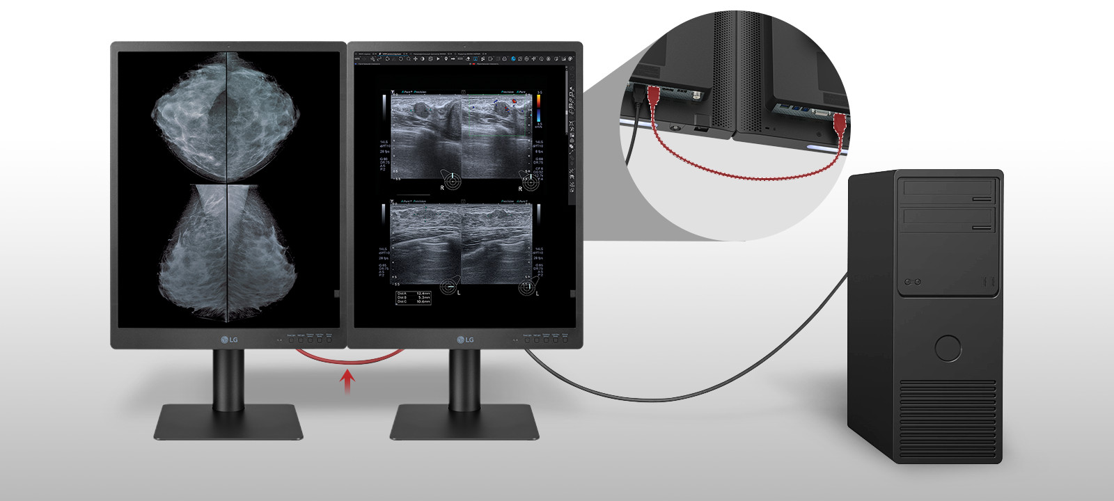 Make your workspace productive with the Daisy Chain setup. You can reduce clutter on your desk and simplify cable management, leading to a productive workspace.