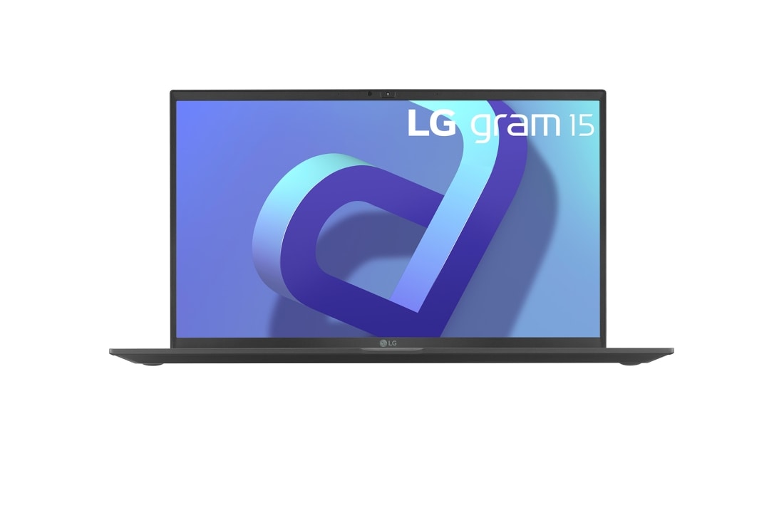LG gram 15'' Ultra-lightweight with IPS Anti glare Display and Intel® Evo 12th Gen. Processor, Front view, 15Z90Q