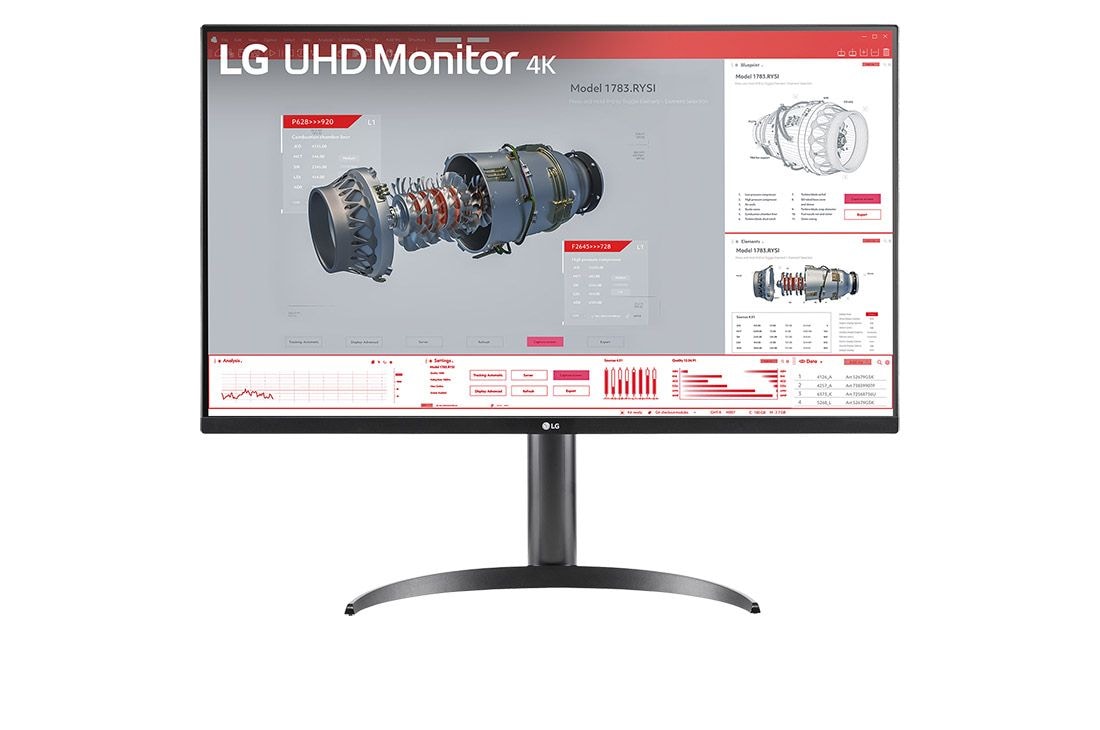 LG 31.5'' UHD 4K HDR monitor with USB Type-C™, 32BR55U