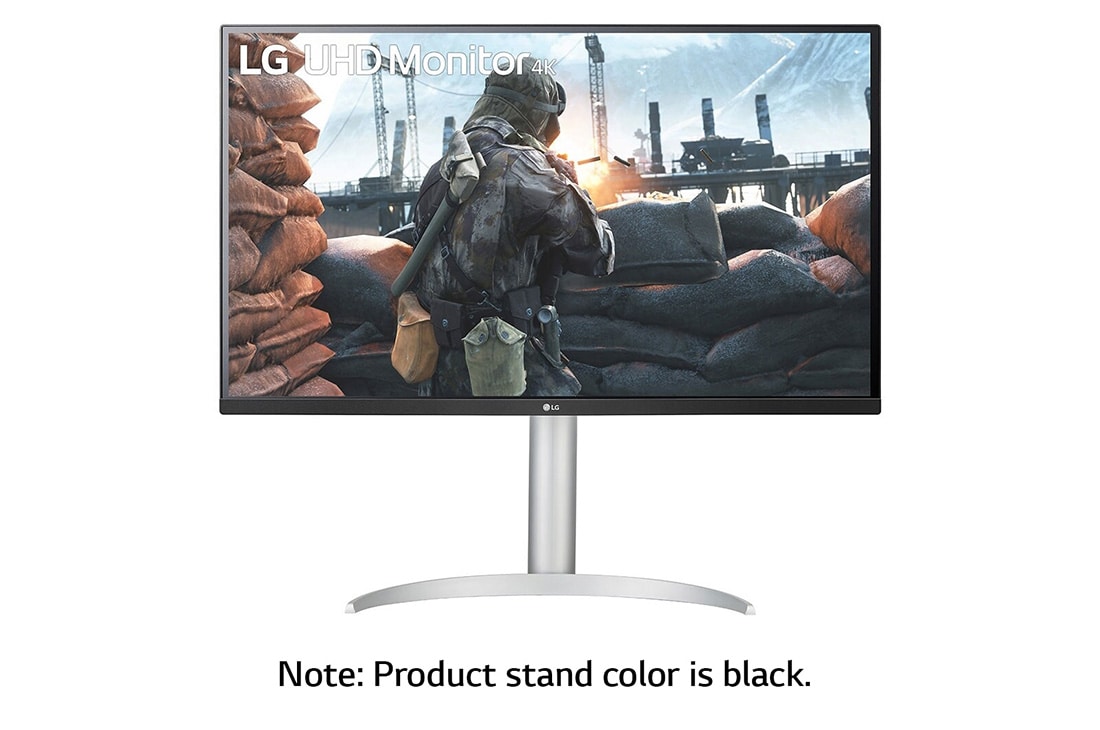 LG 27'' UHD 4K Monitor with HDR10 and USB Type-C™ Connectivity, front view, 27BP55U