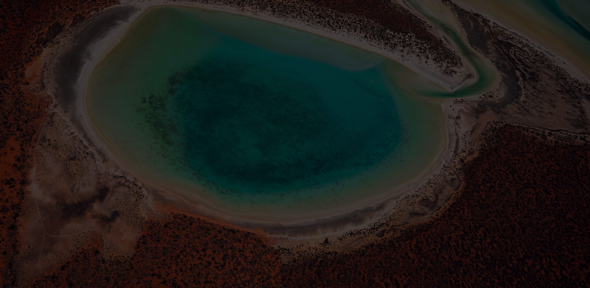 Bird's-eye view of Shark Bay.