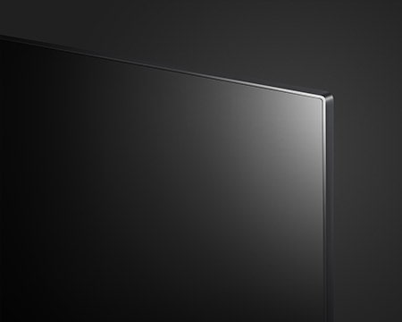 Close shot of LG SIGNATURE OLED TV Z9's screen edge