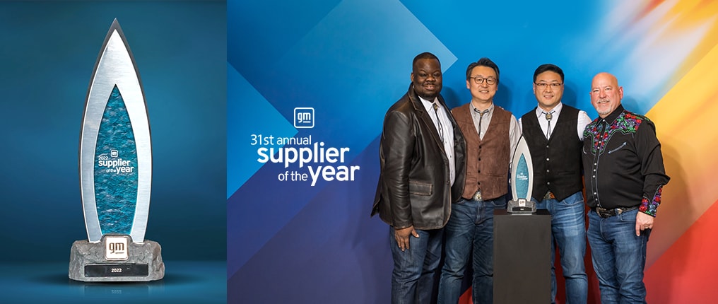LG and GM representatives at GM's 31st Annual Supplier of thr Year Award Ceremony 