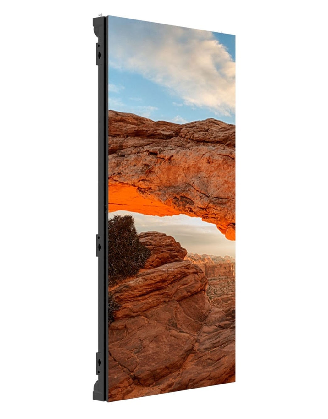 LG GSCA Versatile Series, αριστερή πλαϊνή όψη σε γωνία 30 μοιρών με εικόνα οθόνης, 500x1000, GSCA039-GN