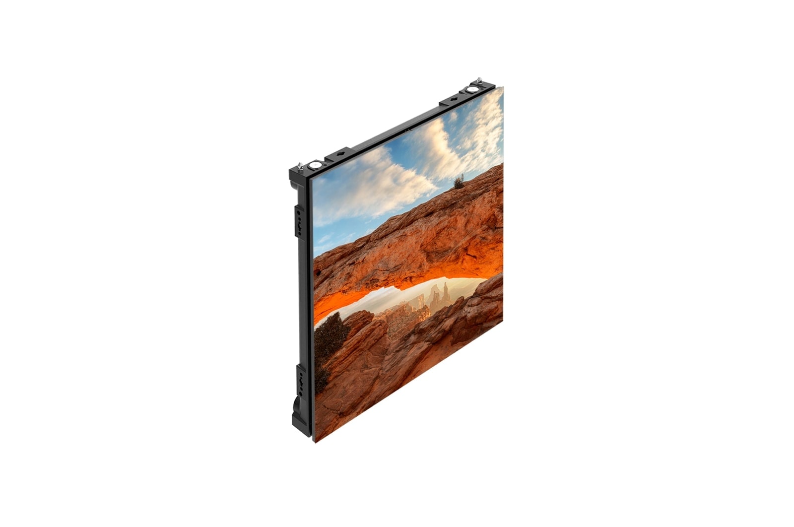 LG GSCA Versatile Series, αριστερή πλαϊνή όψη σε γωνία 30 μοιρών με εικόνα οθόνης, 500x500, GSCA039-GN