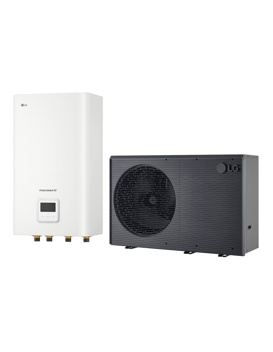 LG R290 Monobloc Μονάδα Hydro, 1Ø, 16kW, front image, HN1616HC NK0 + HM161HF UB60