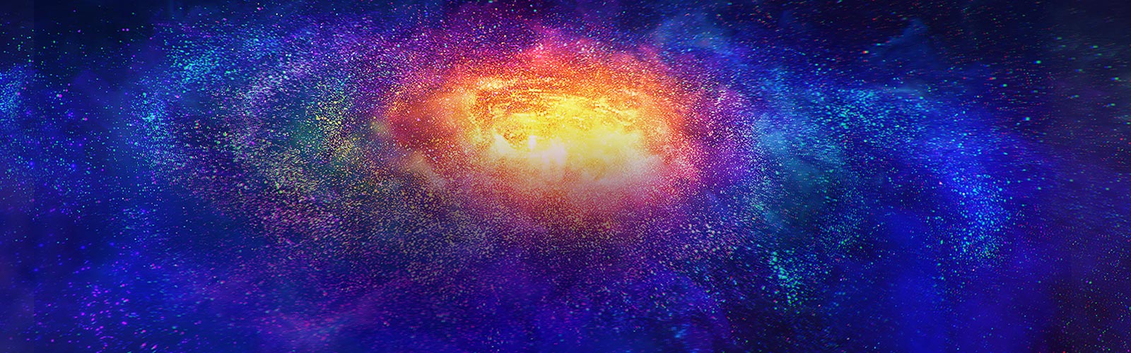 Εκατομμύρια μικροσκοπικά πολύχρωμα σωματίδια στο διάστημα