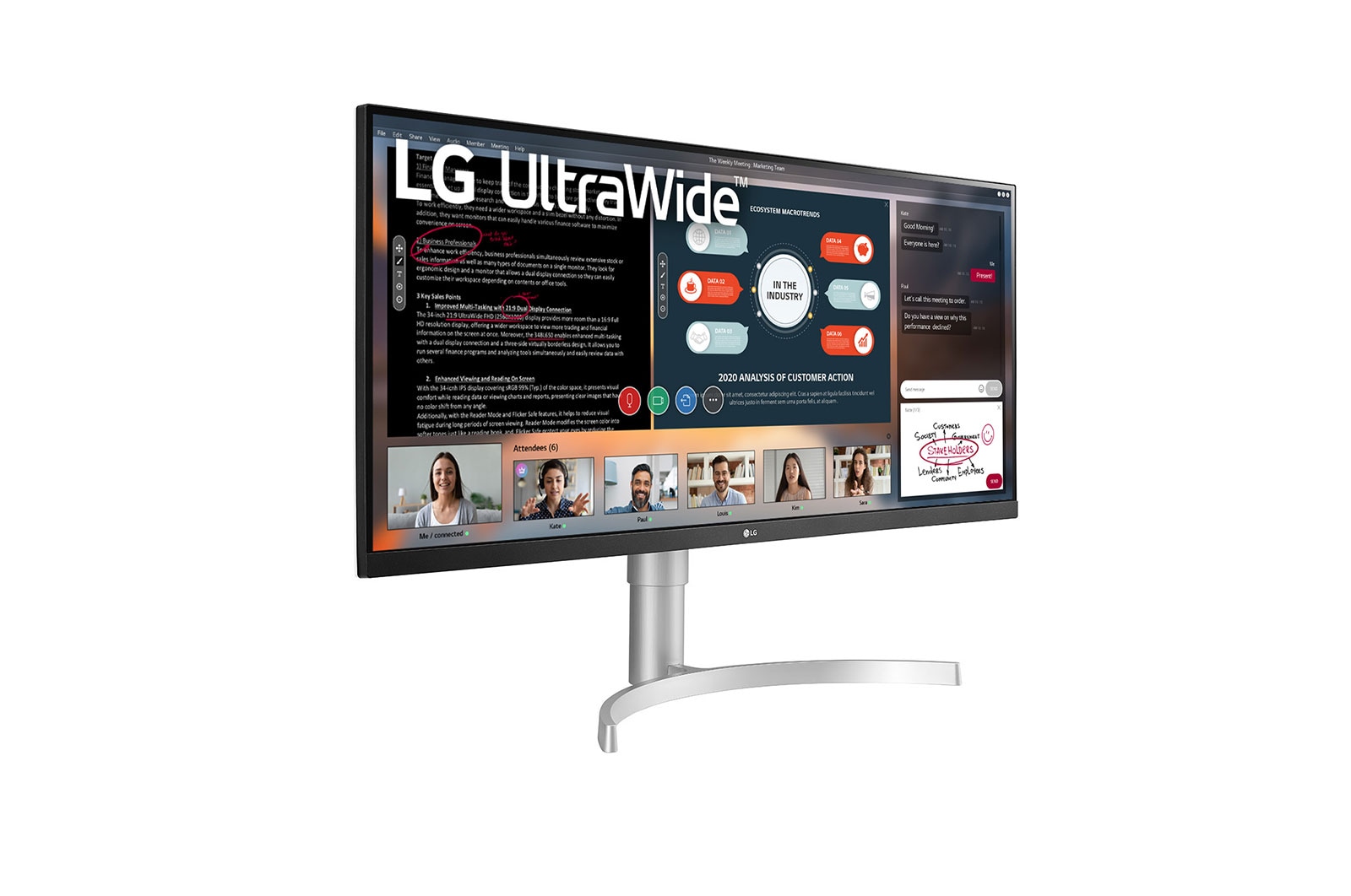 Монитор lg 34wn650 w обзор