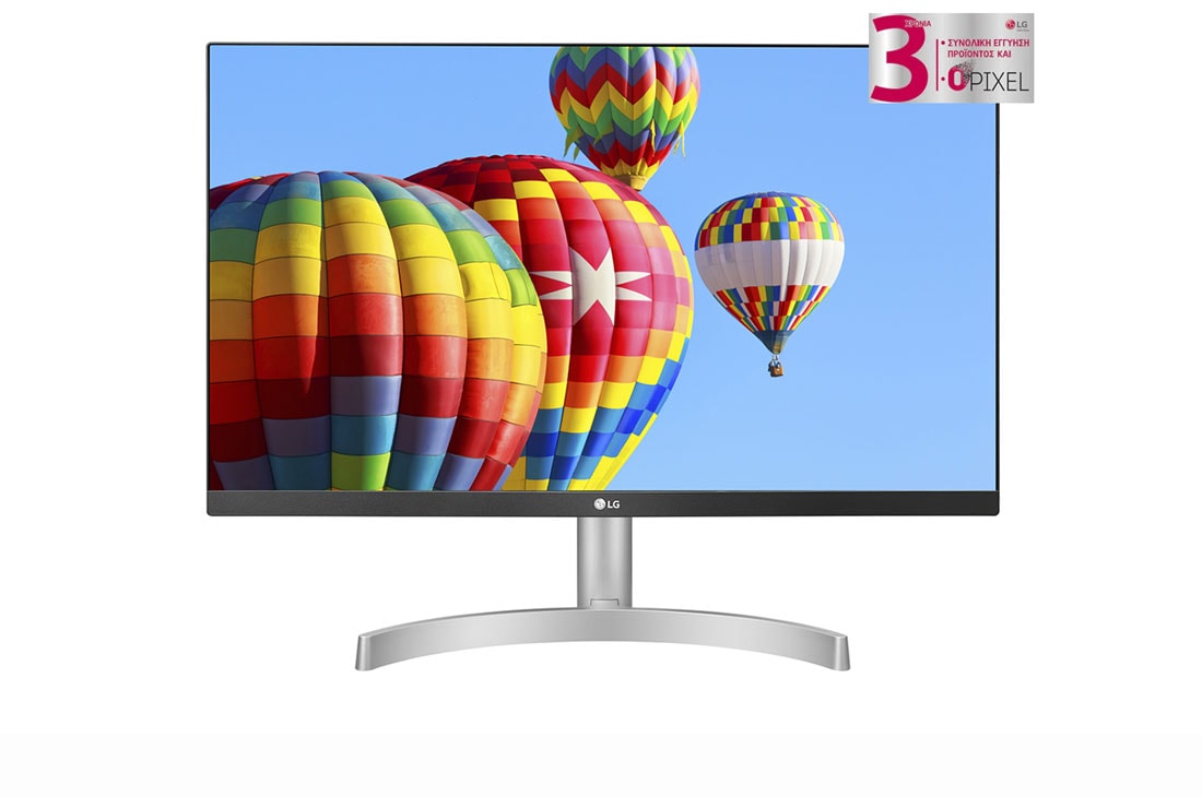 LG Οθόνη IPS Full HD 24'' Premium σχεδίαση πρακτικά χωρίς περιθώριο, front image, 24ML60SP-W