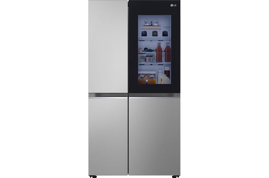 LG Ψυγείο Ντουλάπα Κάθετης Διάταξης (SxS) Total No Frost με Instaview™ 179 x 91,3 cm , FRONT VIEW , GSVV80PYLL