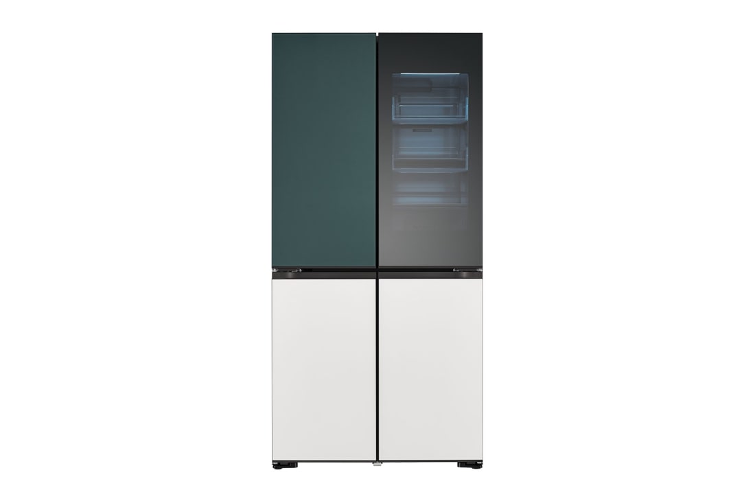 LG Ψυγείο Ντουλάπα Οριζόντιας Διάταξης (Multi Door) MoodUP™ Total No Frost με Instaview™ 186 x 91,4 cm, front view  , GMV960NNME