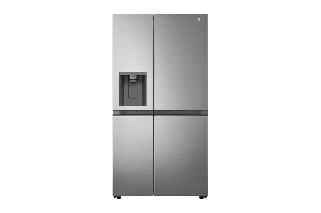 LG Side-by-Side hladnjak, DoorCooling+™ tehnologija, kapacitet 635L, Pogled sprijeda, GSLV50PZXE