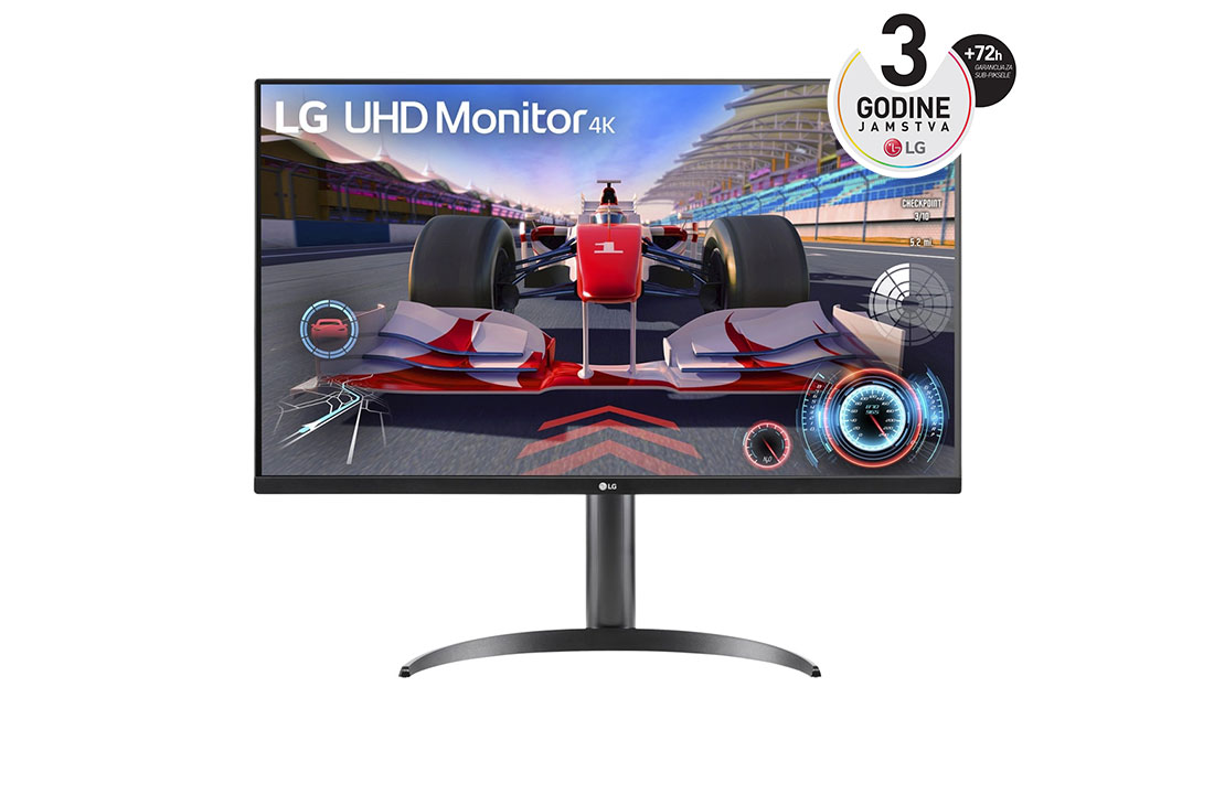 LG Monitor UltraFine™ 4K UHD HDR od 31,5 inča, prikaz prednje strane, 32UR550K-B