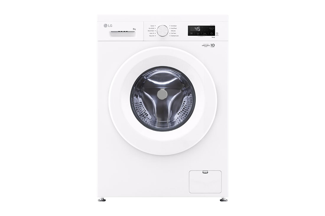 LG 8 kg, max. 1400 okr./min., Perilica rublja sa parom, WiFi funkcija, Pogled sprijeda, F4X1008NWH