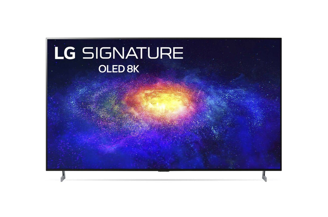 LG 77'' (196 cm) 8K HDR Smart OLED TV, Prednji prikaz s uključenim zaslonom, OLED77ZX9LA