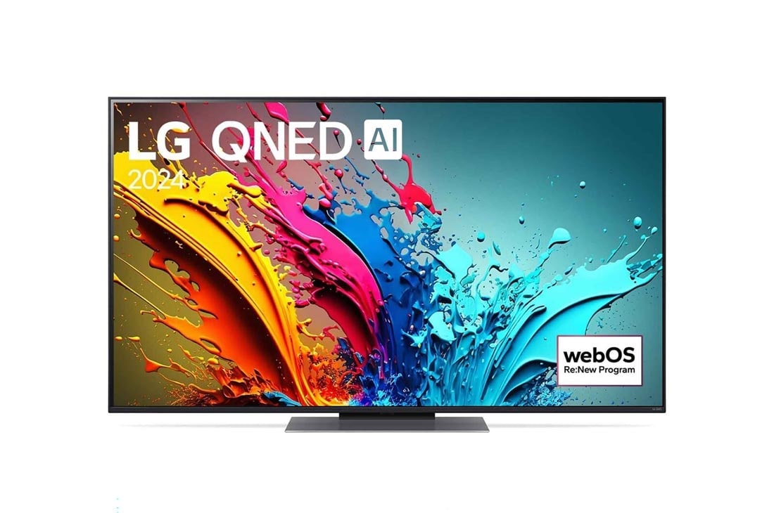 LG AI QNED86 4K Smart TV 2024 od 55 inča, font view, 55QNED86T3A