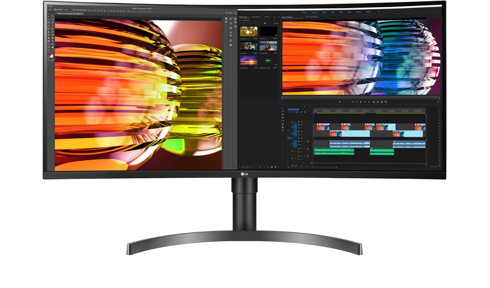 A 21:9 képarányú QHD kijelző (3440 x 1440) 2,4-szer szélesebb képernyőt kínál a 16:9 képarányú Full HD (1920 x 1080) konfigurációhoz képest, és 880 képponttal szélesebb, mint a 16:9 QHD (2560 x 1440).