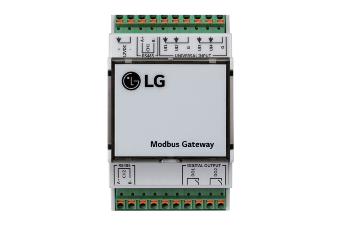 LG Modbus átjáró, Modbus (RTU) átjáró kültéri használatra, 'Elölnézet, PMBUSB00A