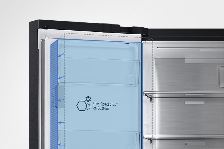hűtőszekrény belseje Slim SpacePlus™