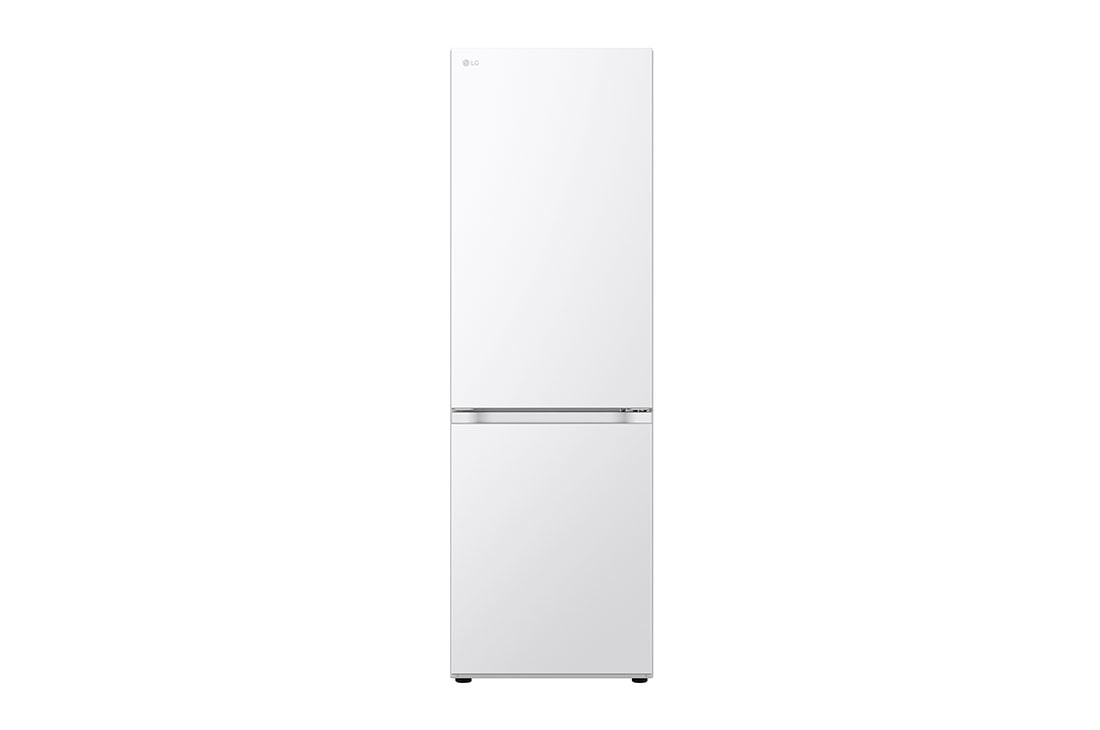LG Alulfagyasztós hűtőszekrény, DoorCooling<sup>+</sup>™ technológia, 344L kapacitás, front view , GBV3100CSW