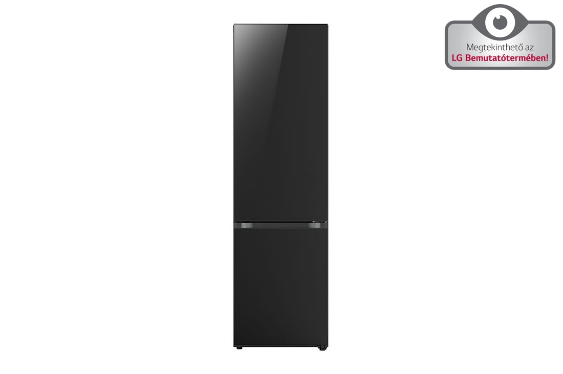 LG Alulfagyasztós hűtőszekrény, DoorCooling+™ technológia, 387L kapacitás, Elölnézet, GBB72BM9DQ