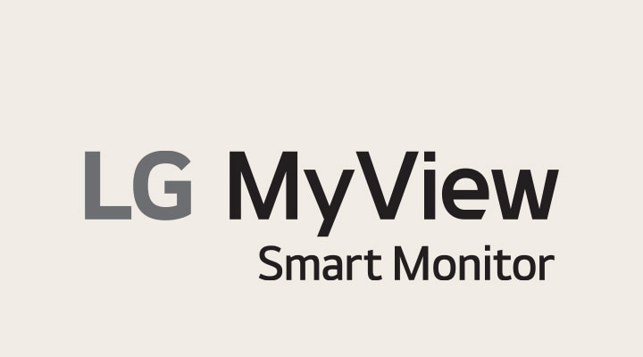 לוגו של LG MyView Smart Monitor.	