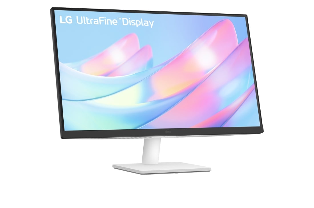 LG מסך ''27 ™4K UHD UltraFine  IPS תומך ™HDR10 / FreeSync ארגונומי ביחס 16:9, מבט צד בזווית 15+ מעלות, 27US500-W