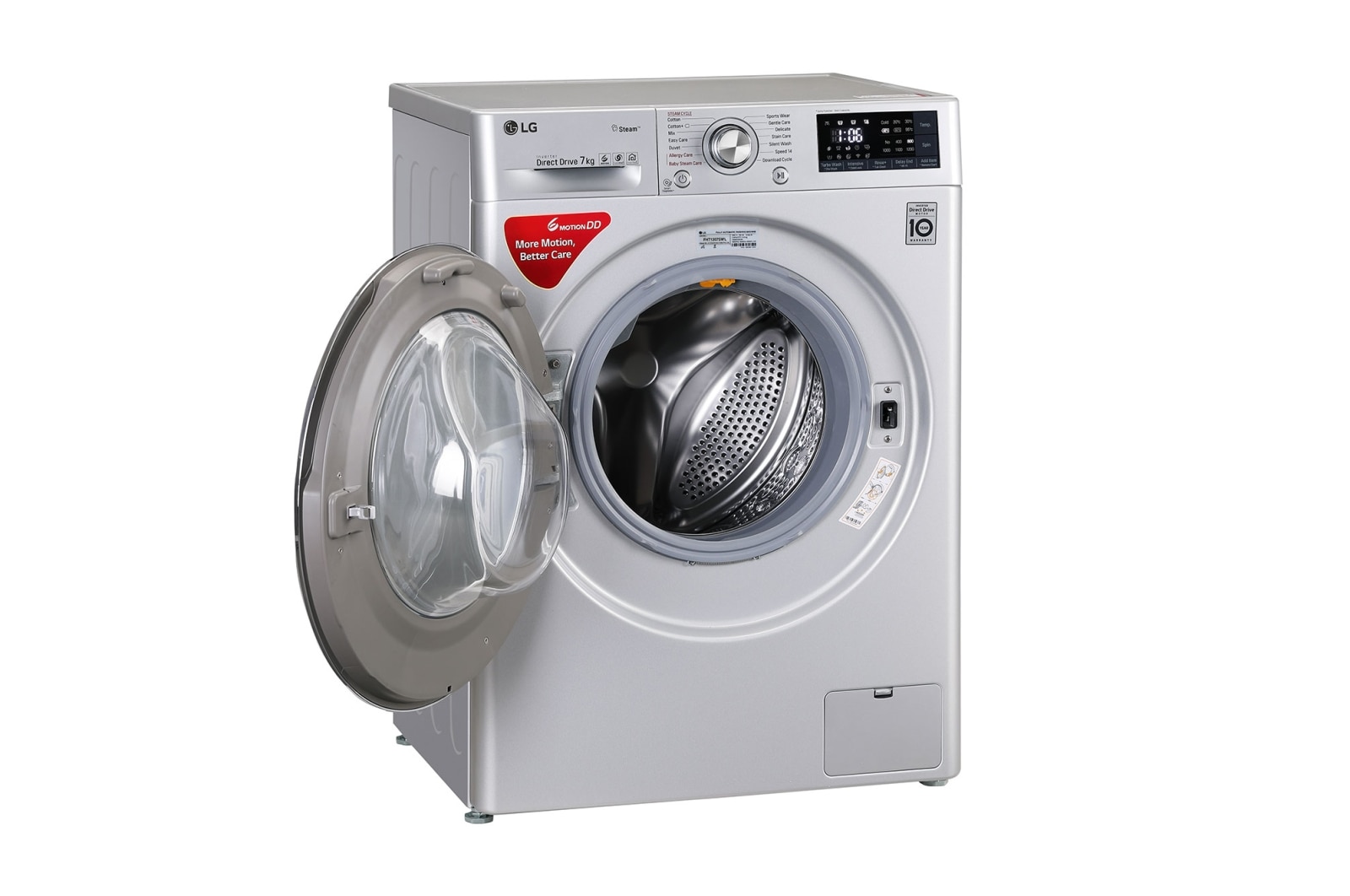 LG FHT1207SWL 7Kg Front Loading Washing Machine, LG ThinQ LG India