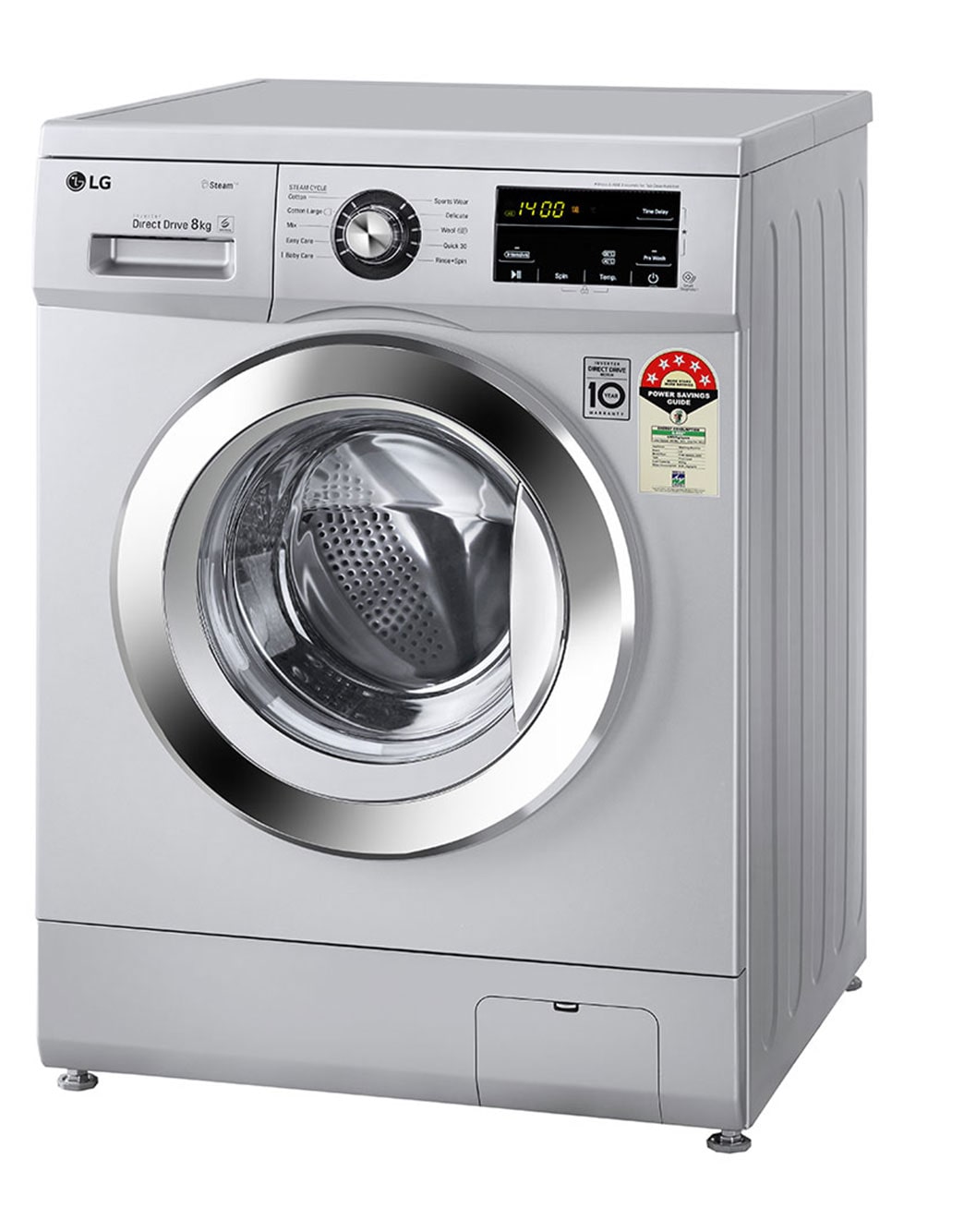 8Kg Front Loader Washing Machine FHM1408BDM LG IN