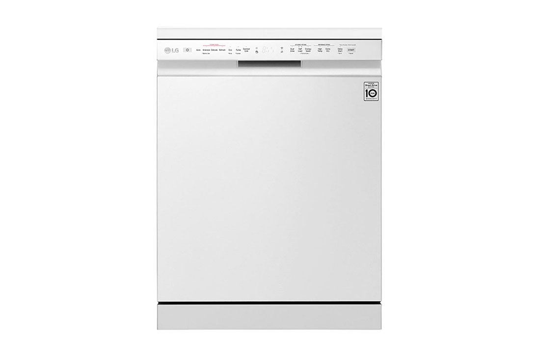 LG ال‌جی، ماشین ظرفشویی 14 نفره، فناوری™QuadWash، سفید, XD74W