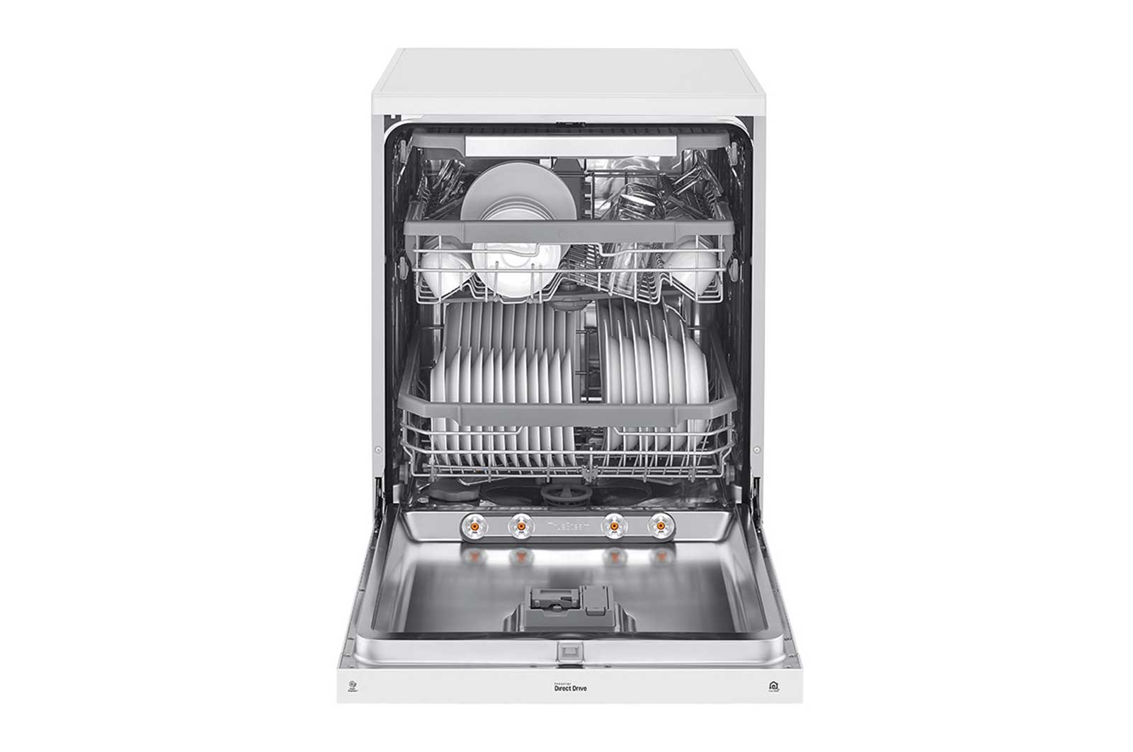 LG ال‌جی، ماشین ظرفشویی 14 نفره، فناوری™TrueSteam و™QuadWash، سفید  , XD88W
