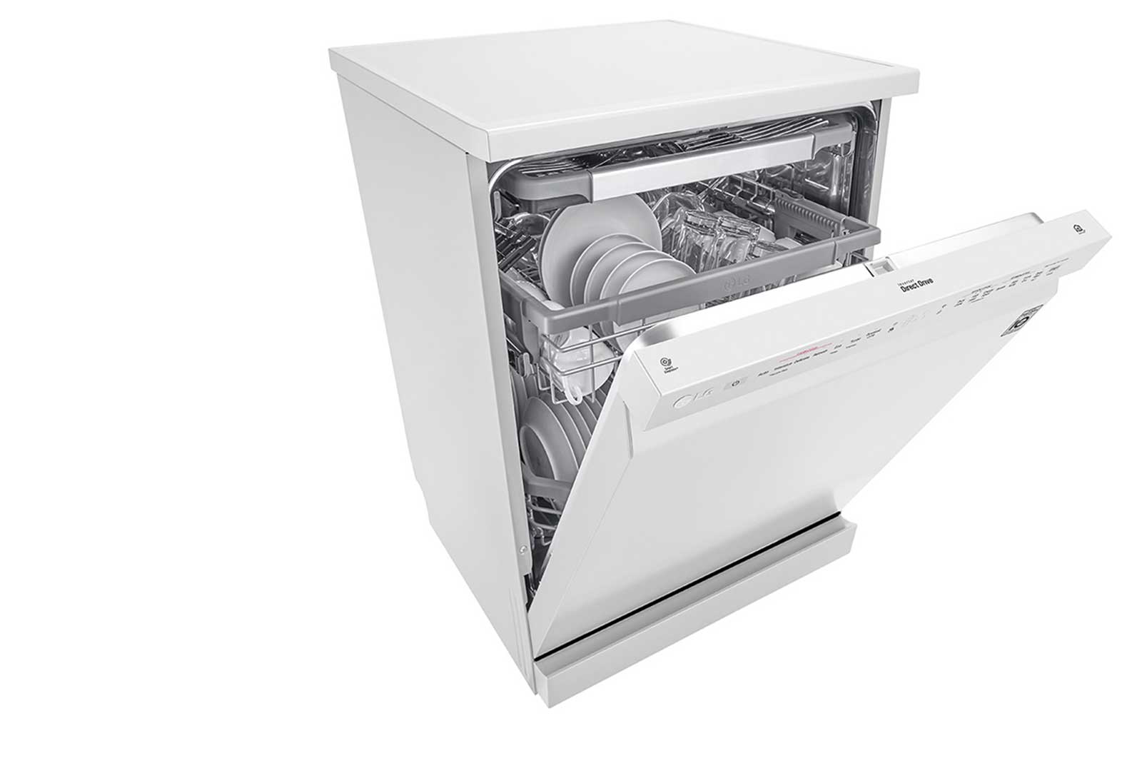 LG ال‌جی، ماشین ظرفشویی 14 نفره، فناوری™TrueSteam و™QuadWash، سفید  , XD88W
