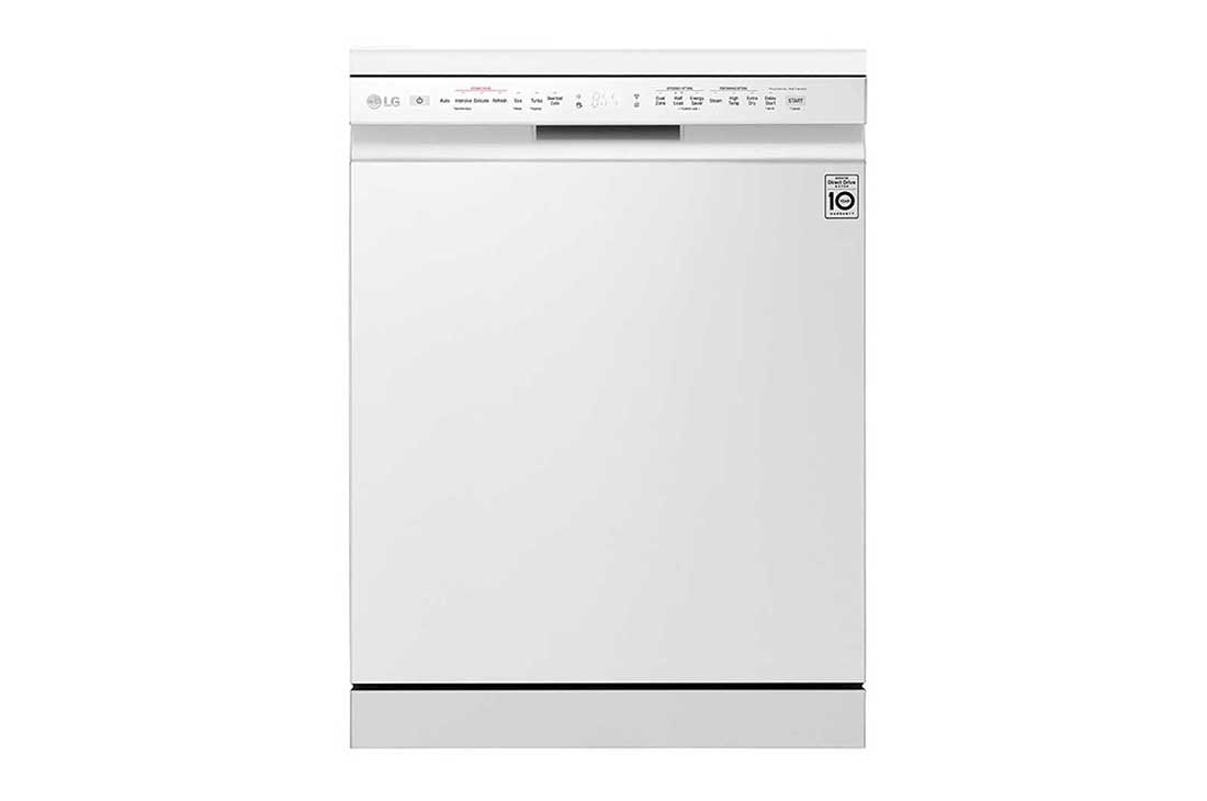 LG ال‌جی، ماشین ظرفشویی 14 نفره، فناوری™TrueSteam و™QuadWash، سفید  , XD77W