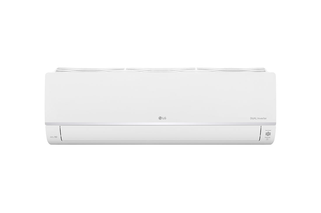 LG مكيف هواء سبلت لون أبيض - تكييف وتبريد 2 طن, التحكم في مستوى الأمبير 6  مراحل , تحكم تلقائي بمصدر الطاقة, front view, BMPN26T4W