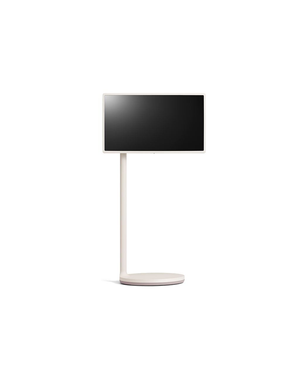 LG StanbyME, Front view of horizontal mode with its stand rotated to the left, 27ART10AKPL
