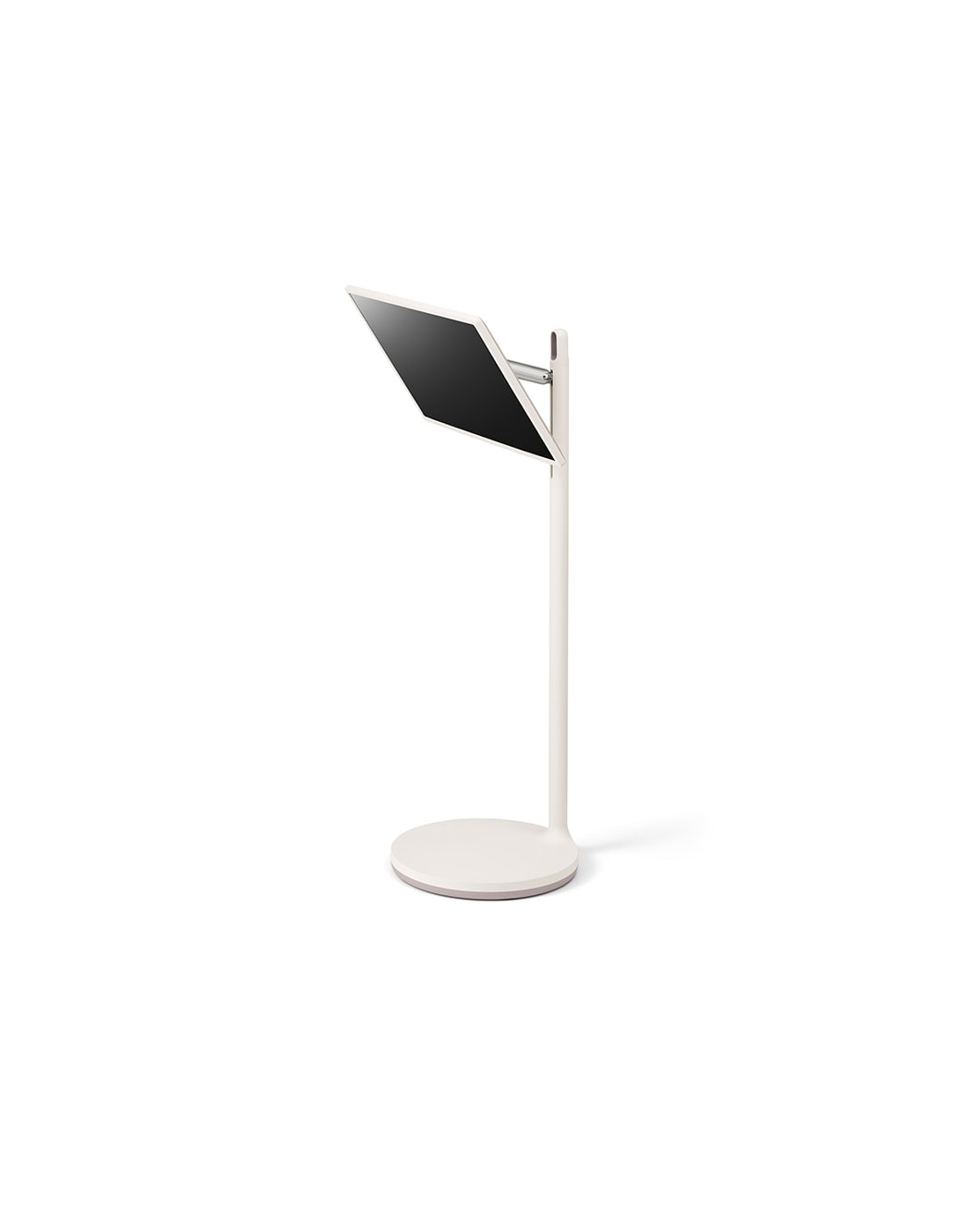LG StanbyME, 45 degree side view of horizontal mode that a display facing downwards, 27ART10AKPL