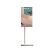 LG StanbyME, Front view of vertical mode with background image, 27ART10AKPL, thumbnail 13