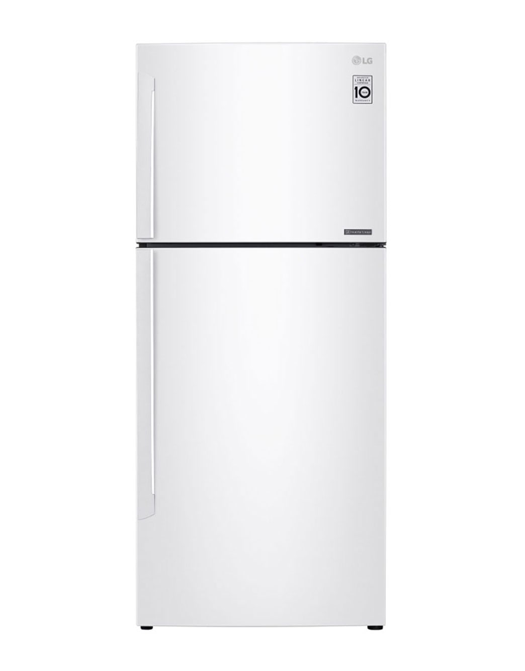 LG ثلاجة فريزر علوي بسعة 438 لتر و بتقنية تبريد الابواب , Front view, GR-C639HWCL